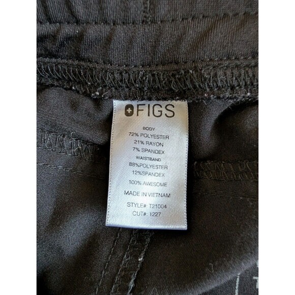 FIGS Kade Womens Cargo Scrub Pants Black Size Small T21004 Nurse Medical ER - Picture 4 of 7